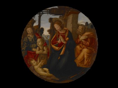 The Holy Family with St. John the Baptist and an Angel by Master of Naumburg